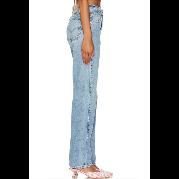 *Like New* aligrace Vintage Classic Relaxed Straight Jeans in Medium Dark - Picture 5 of 9